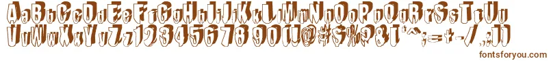 MashyDroopshadow Font – Brown Fonts