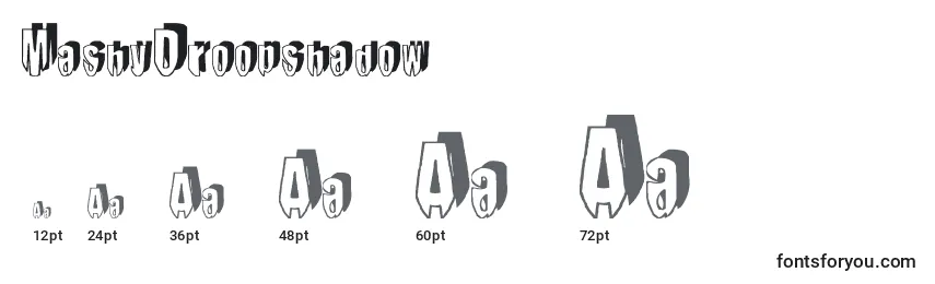 MashyDroopshadow Font Sizes