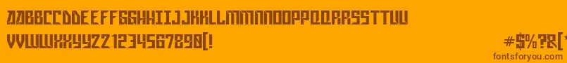 More about GagarinStarMix Font GagarinStarMix Font – Brown Fonts on Orange Background