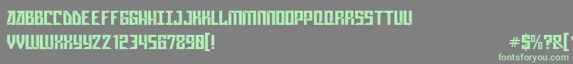 GagarinStarMix Font – Green Fonts on Gray Background