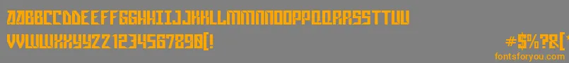 GagarinStarMix Font – Orange Fonts on Gray Background