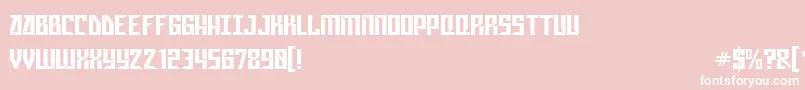 GagarinStarMix Font – White Fonts on Pink Background