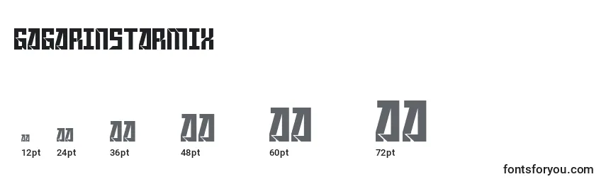 GagarinStarMix Font Sizes