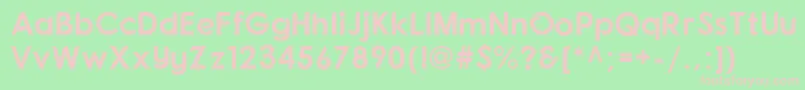 Fonarto Font – Pink Fonts on Green Background