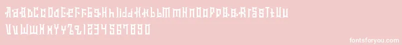 MucilageType Font – White Fonts on Pink Background