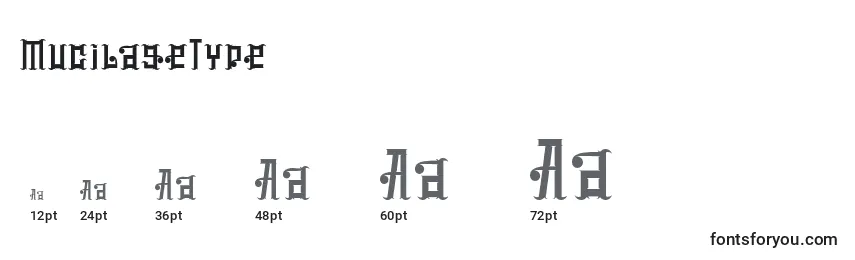 MucilageType Font Sizes