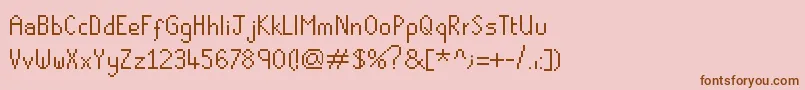 Police Runescape – polices brunes sur fond rose