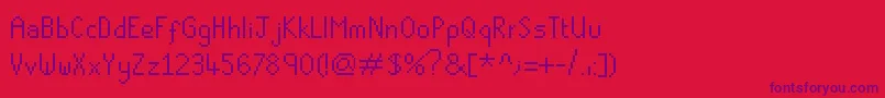 Runescape Font – Purple Fonts on Red Background