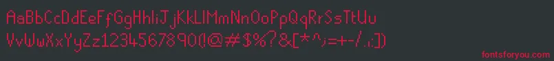 Runescape Font – Red Fonts on Black Background