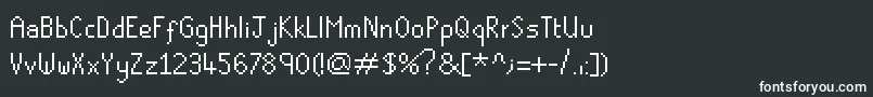 Runescape Font – White Fonts on Black Background