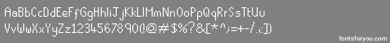 Runescape Font – White Fonts on Gray Background