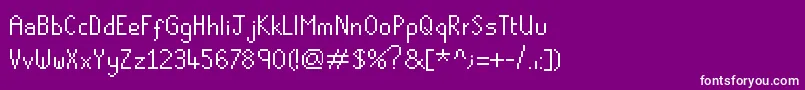 Runescape Font – White Fonts on Purple Background