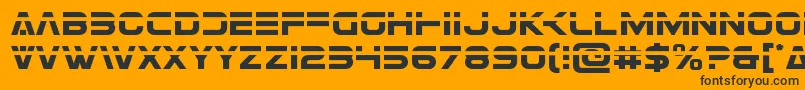 Eurofighterlaser Font – Black Fonts on Orange Background