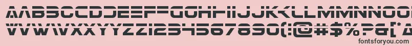 Eurofighterlaser Font – Black Fonts on Pink Background