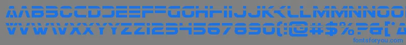 Eurofighterlaser Font – Blue Fonts on Gray Background