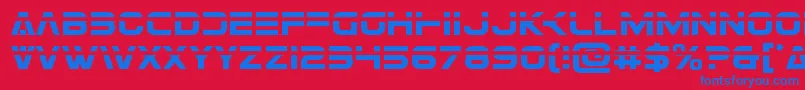 Eurofighterlaser Font – Blue Fonts on Red Background