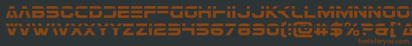 Eurofighterlaser Font – Brown Fonts on Black Background