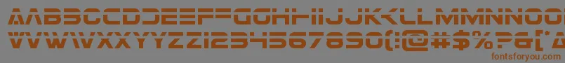 Eurofighterlaser Font – Brown Fonts on Gray Background