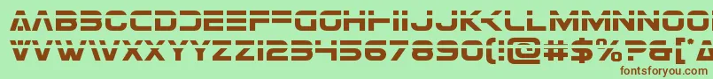 Eurofighterlaser Font – Brown Fonts on Green Background