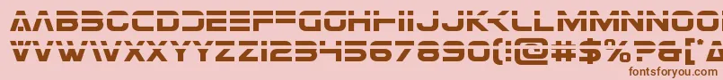 Eurofighterlaser Font – Brown Fonts on Pink Background
