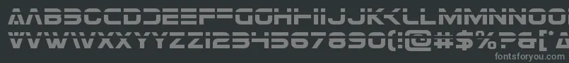 Eurofighterlaser Font – Gray Fonts on Black Background