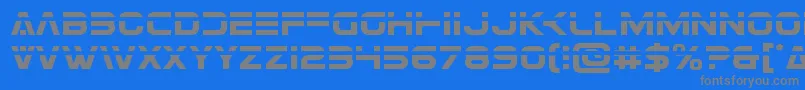 Eurofighterlaser Font – Gray Fonts on Blue Background