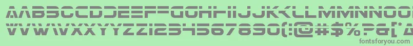 Eurofighterlaser Font – Gray Fonts on Green Background