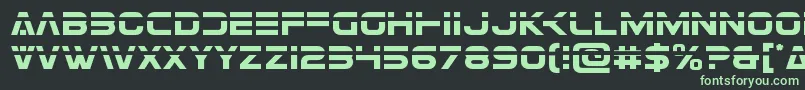 Eurofighterlaser Font – Green Fonts on Black Background