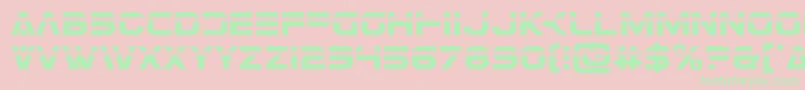 Eurofighterlaser Font – Green Fonts on Pink Background