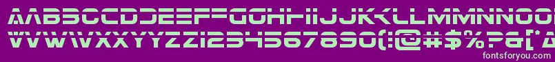 Eurofighterlaser Font – Green Fonts on Purple Background
