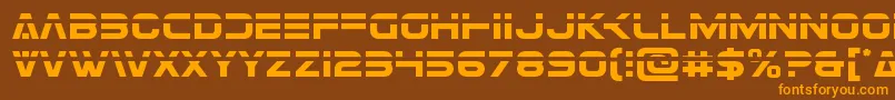 Eurofighterlaser Font – Orange Fonts on Brown Background