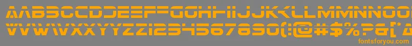 Eurofighterlaser Font – Orange Fonts on Gray Background
