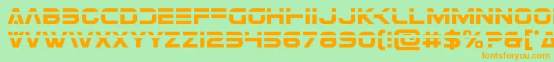 Eurofighterlaser Font – Orange Fonts on Green Background