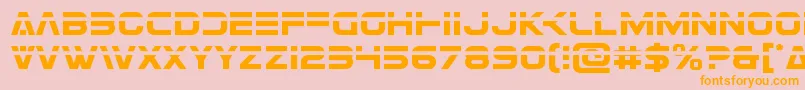 Eurofighterlaser Font – Orange Fonts on Pink Background