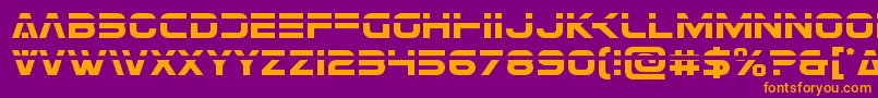 Eurofighterlaser Font – Orange Fonts on Purple Background