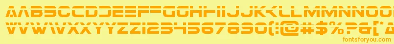 Eurofighterlaser Font – Orange Fonts on Yellow Background