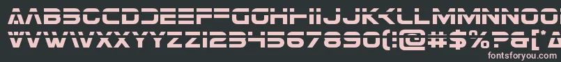 Eurofighterlaser Font – Pink Fonts on Black Background