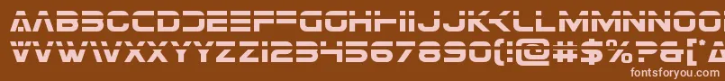Eurofighterlaser Font – Pink Fonts on Brown Background