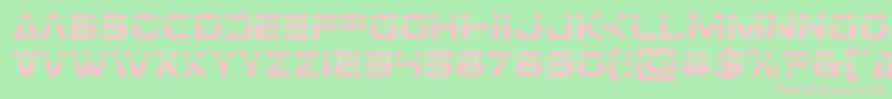 Eurofighterlaser Font – Pink Fonts on Green Background
