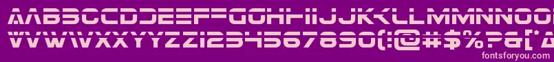 Eurofighterlaser Font – Pink Fonts on Purple Background