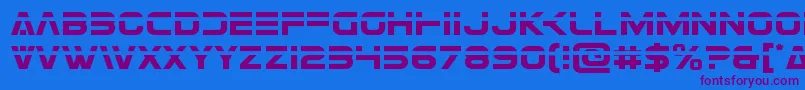 Eurofighterlaser Font – Purple Fonts on Blue Background