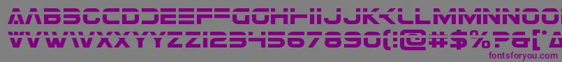 Eurofighterlaser Font – Purple Fonts on Gray Background