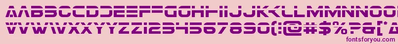 Eurofighterlaser Font – Purple Fonts on Pink Background