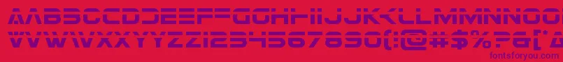 Eurofighterlaser Font – Purple Fonts on Red Background