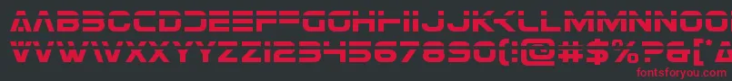 Eurofighterlaser Font – Red Fonts on Black Background