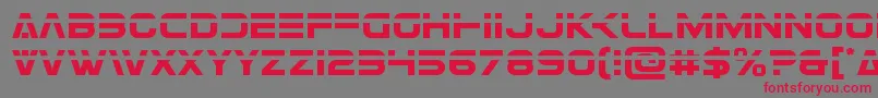 Eurofighterlaser Font – Red Fonts on Gray Background