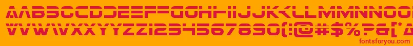 Eurofighterlaser Font – Red Fonts on Orange Background