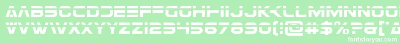 Eurofighterlaser Font – White Fonts on Green Background