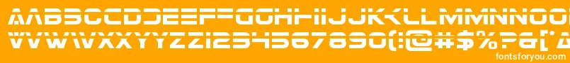 Eurofighterlaser Font – White Fonts on Orange Background