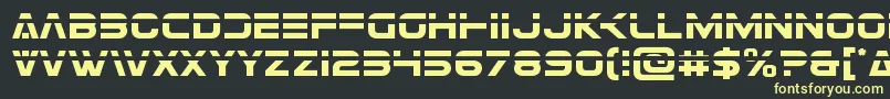 Eurofighterlaser Font – Yellow Fonts on Black Background